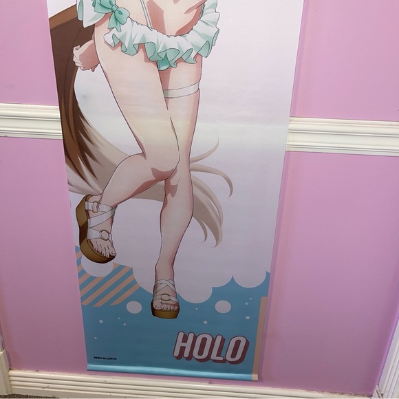Spice and Wolf Holo okami to koushinryou anime life size tapestry wall scroll - Picture 3 of 4